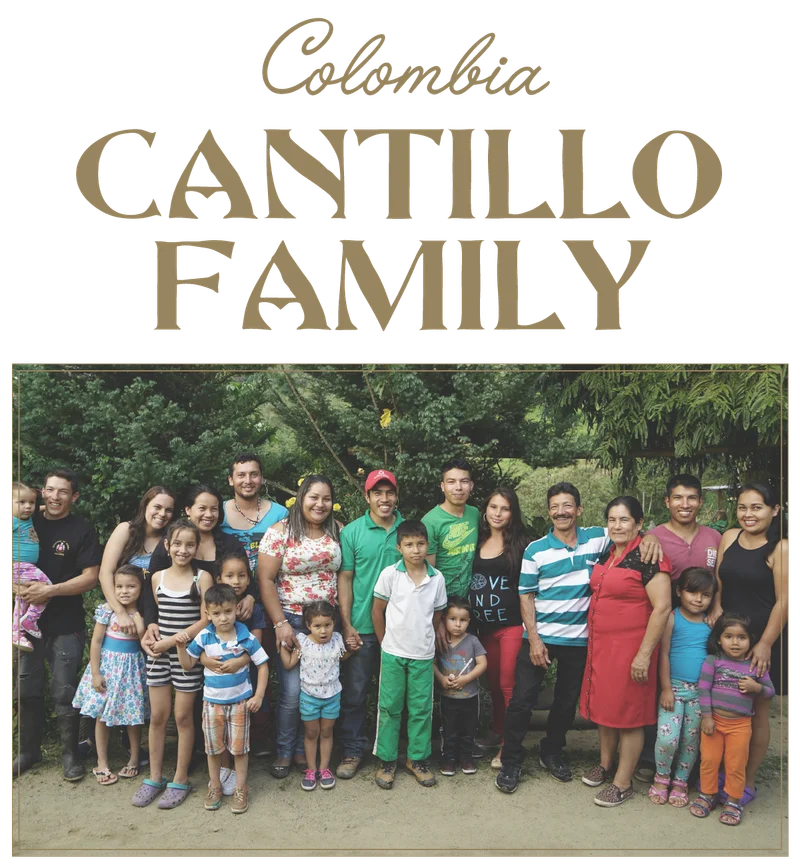 Header: Colombia Cantillo Family Photo: of extended family standing together.