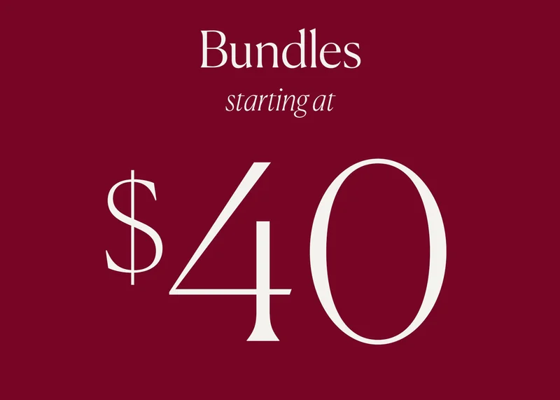 Bundles starting at $40