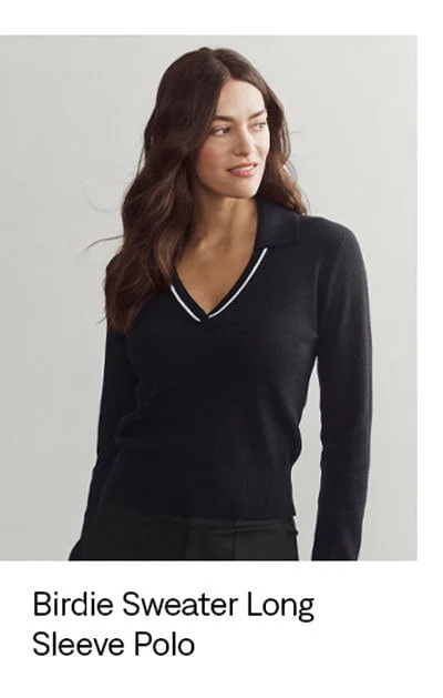 Birdie Sweater Long Sleeve Polo
