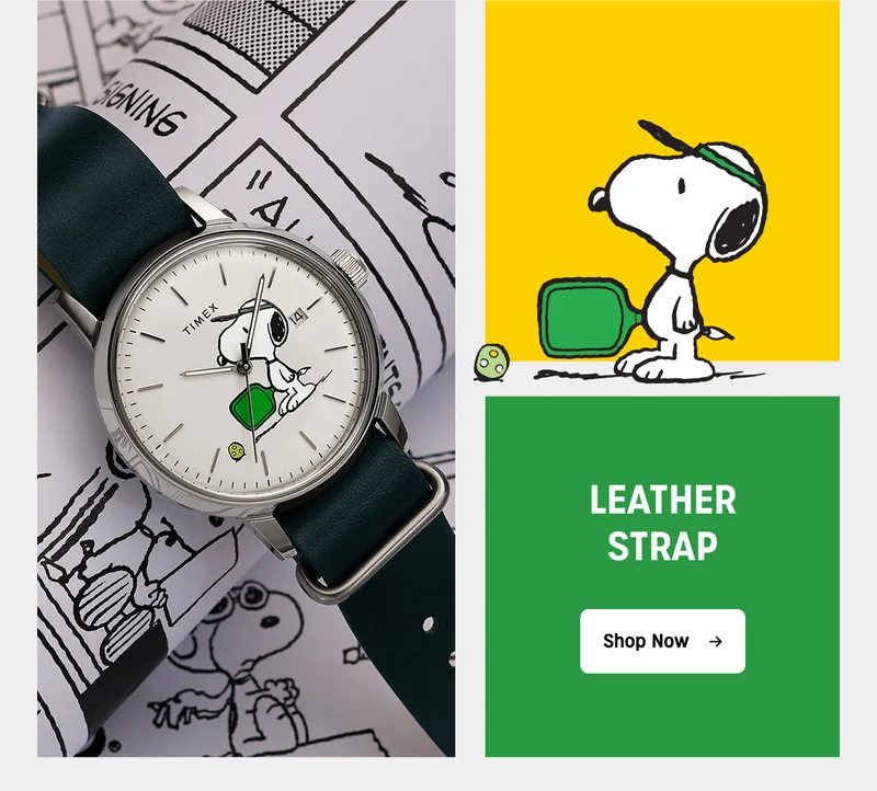 Shop Now (Leather Strap) - Timex