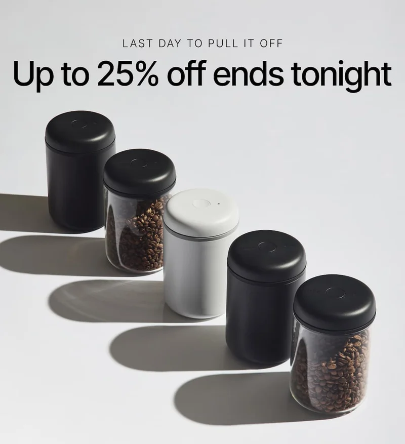 Last Day to Pull It Off. Up to 25% off ends tonight