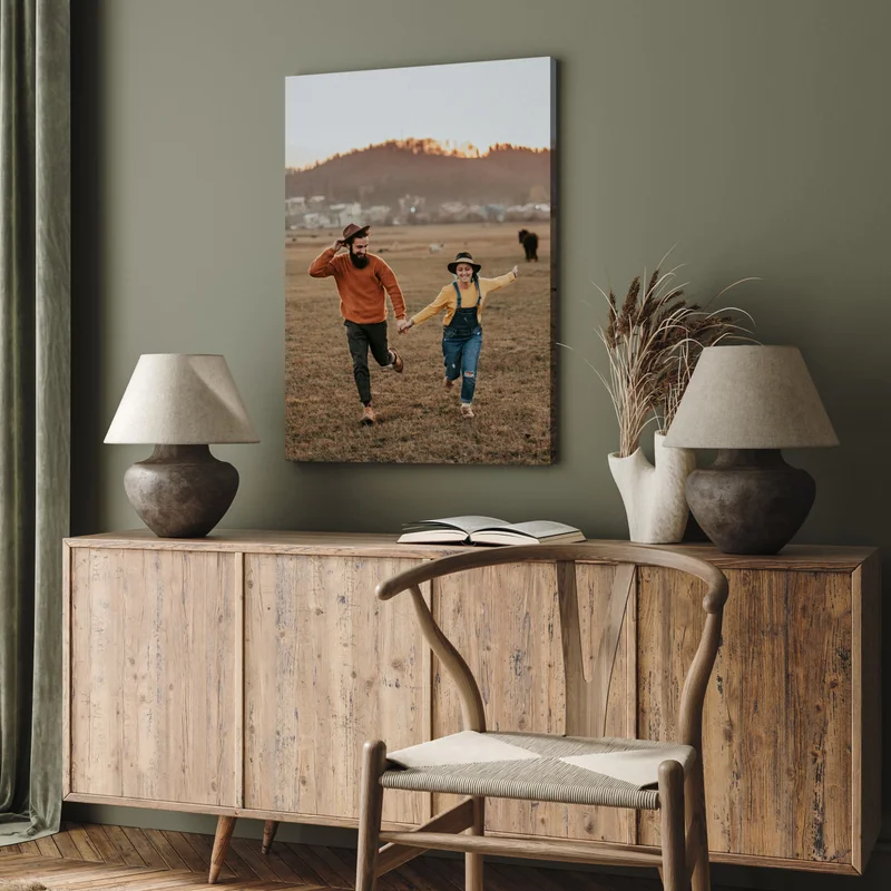 Canvas print of couple.