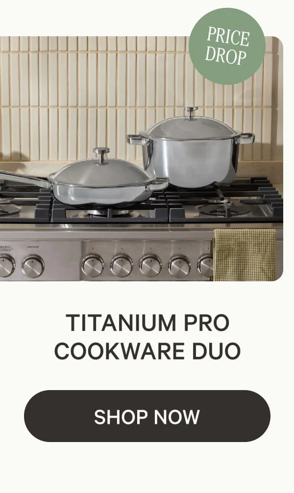 Price Drop | Titanium Pro Cookware Duo | Shop Now