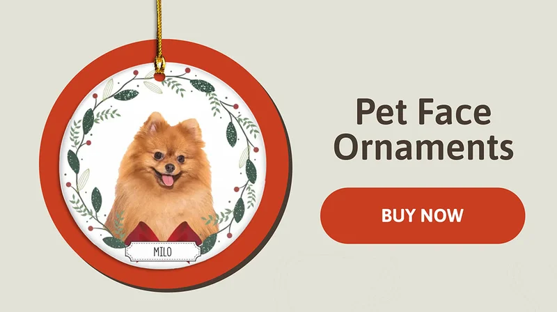 Custom Pet Face Ornaments