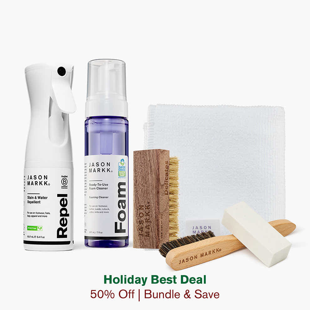 The Suede Care Bundle is designed to clean and protect suede and nubuck without compromising texture. Our Premium Deep Cleaning Solution effectively l...