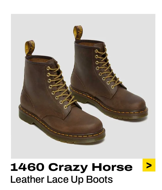 1460 Crazy Horse Leather Lace Up Boots