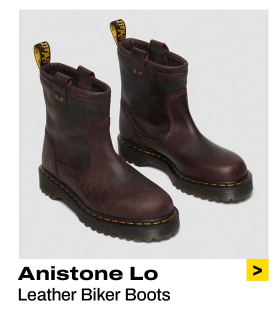 Anistone Lo Leather Biker Boots