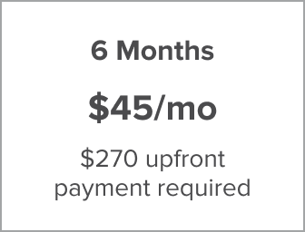 6 Months $45/mo