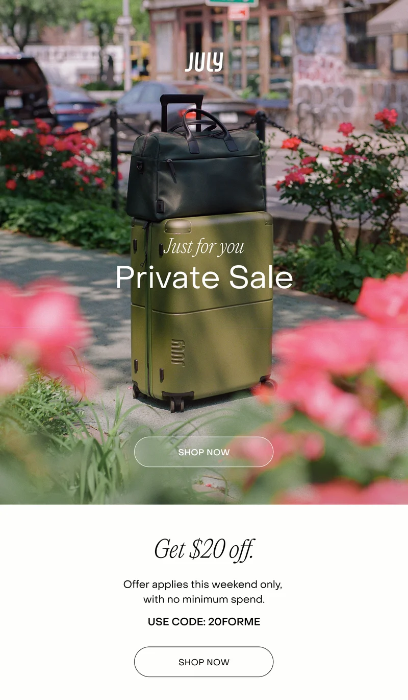 Just for you. Private Sale