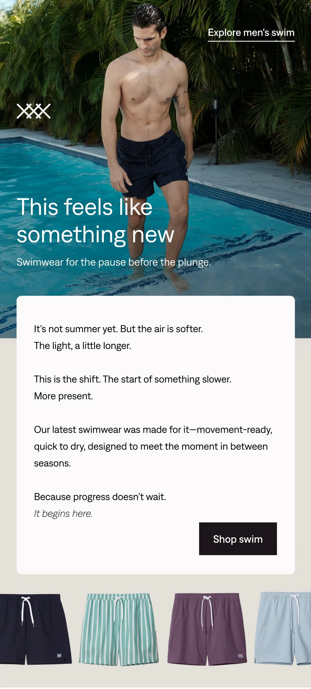 Explore Men's Swim