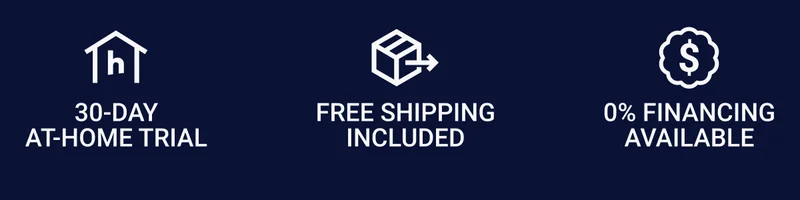 30-day at-home trial. Free shipping included. 0% financing available.