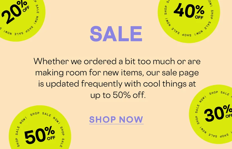 Shop Sale