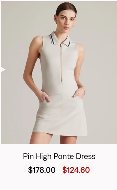 Pin High Ponte Dress