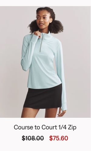 Course to Court 1/4 Zip