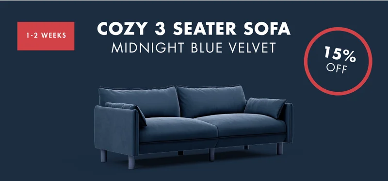 Cozy 3 Seater Sofa