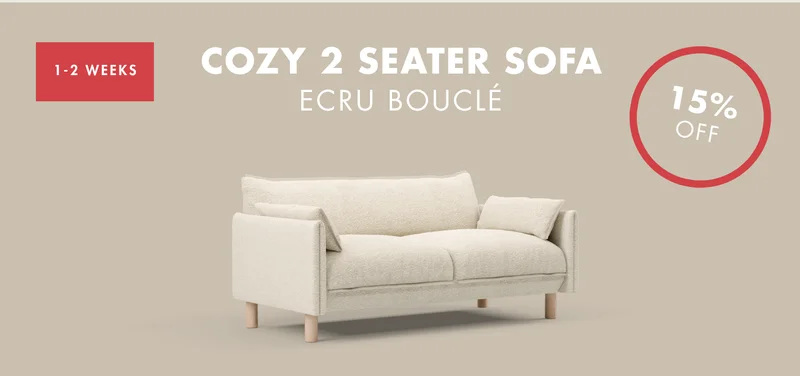 Cozy 2 Seater Sofa