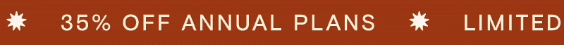 35% off annual plans - limited-time offer