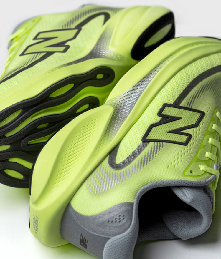 Close-up of Brightly Colored Ellipse Running Shoes