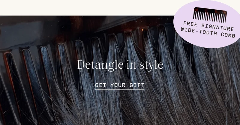 Detangle in style | Free Signature Wide-tooth Comb