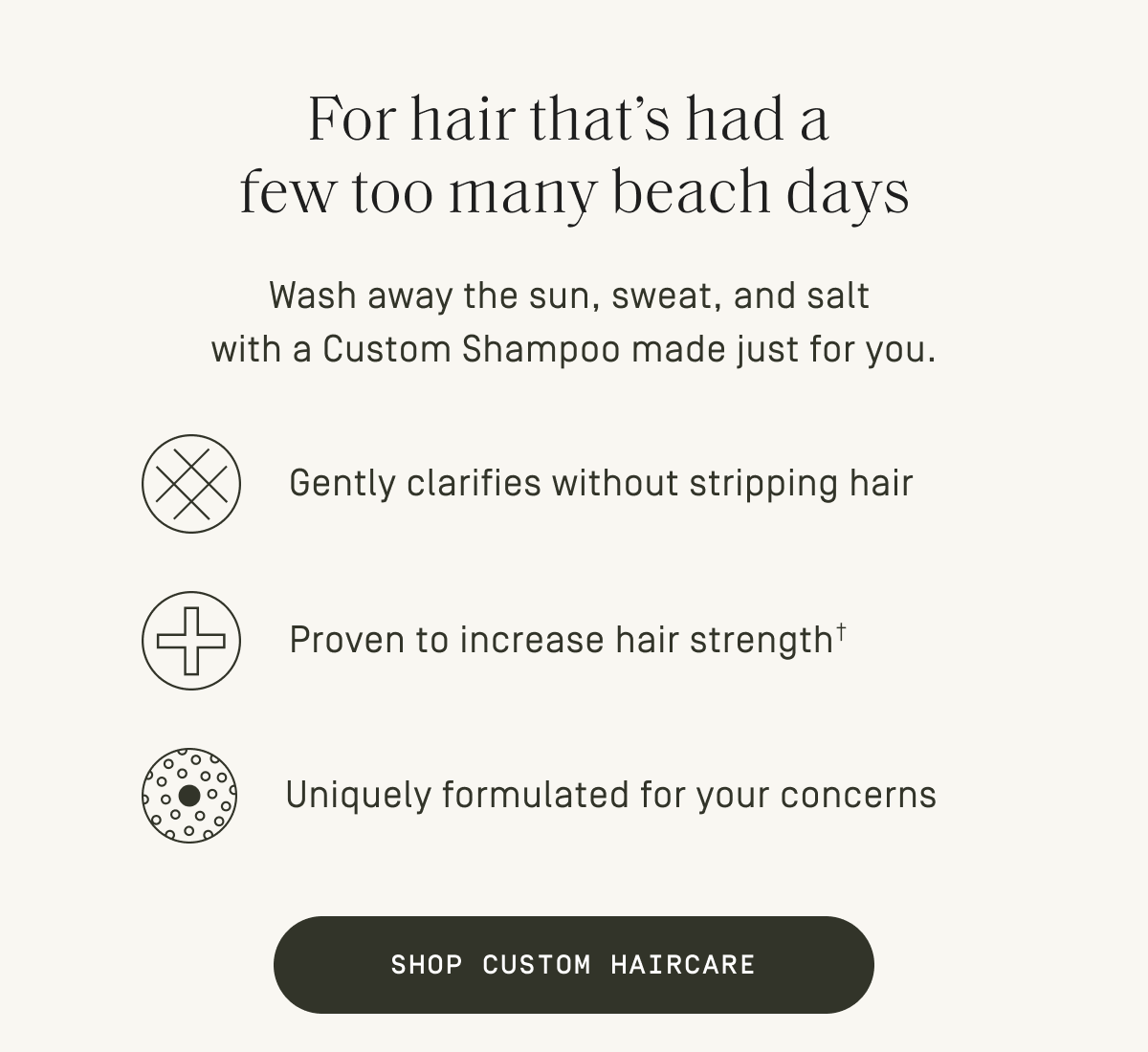 For hair that's had a few too many beach days