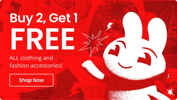 Buy 2, Get 1 FREE ALL clothing and Fashion accessories! | Shop Now
