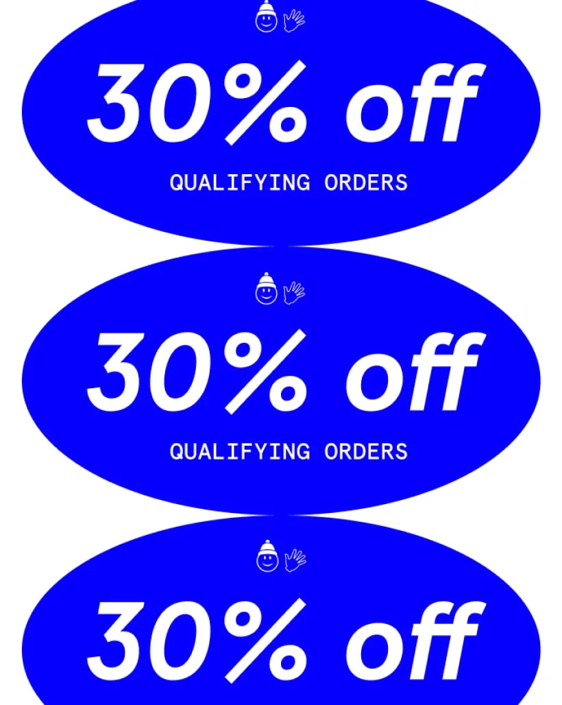 30% off qualifying orders