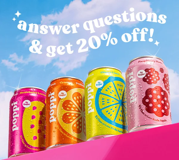 answer questions & get 20% off!