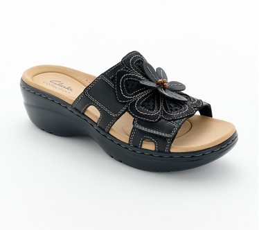 Clarks Collection Adjustable Leather Sandals -Merliah2 Belle