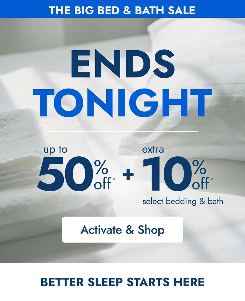 Our biggest bed & bath sale