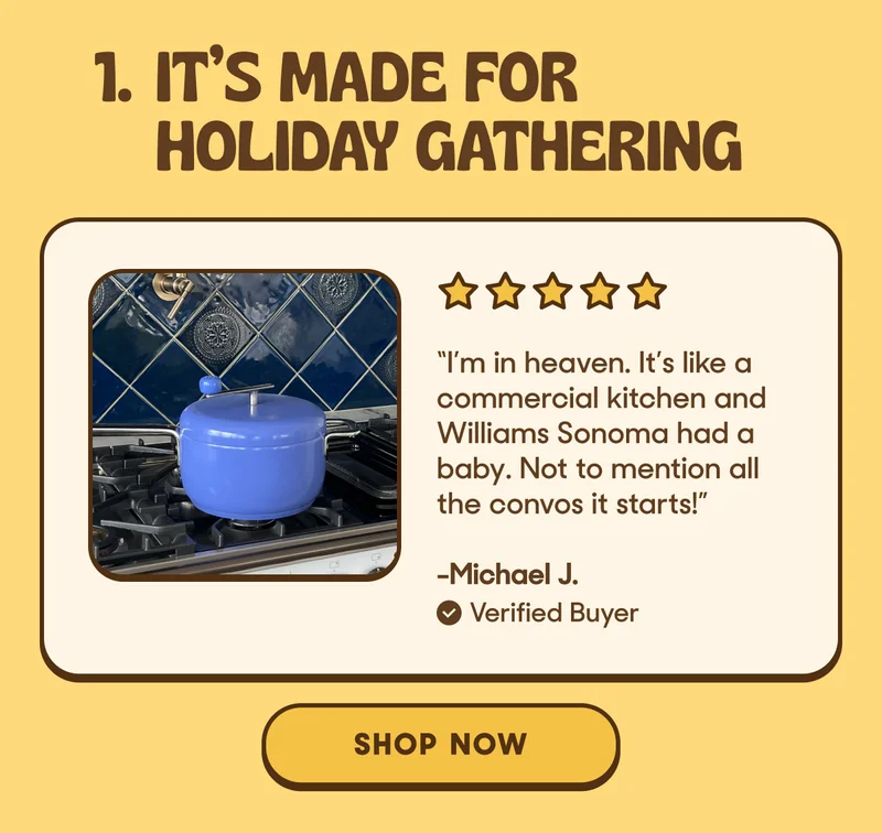 it's made for holiday gathering