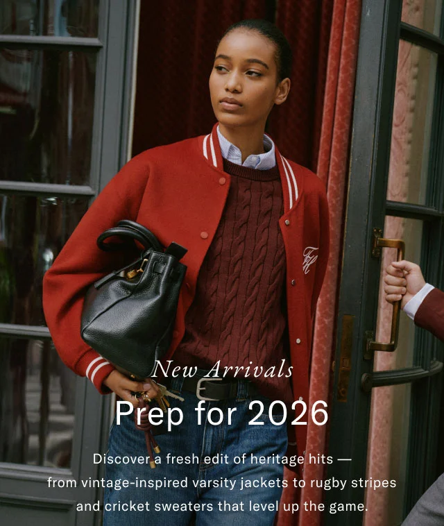 New Arrivals Prep for 2026 Discover a fresh edit of heritage hits - from vintage-inspired varsity jackets to rugby stripes and cricket sweaters that level up the game.