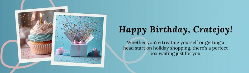 Shop Cratejoy's Birthday Sale: 50% OFF your first box