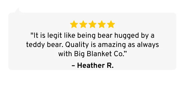 it is legit like being bear hugged