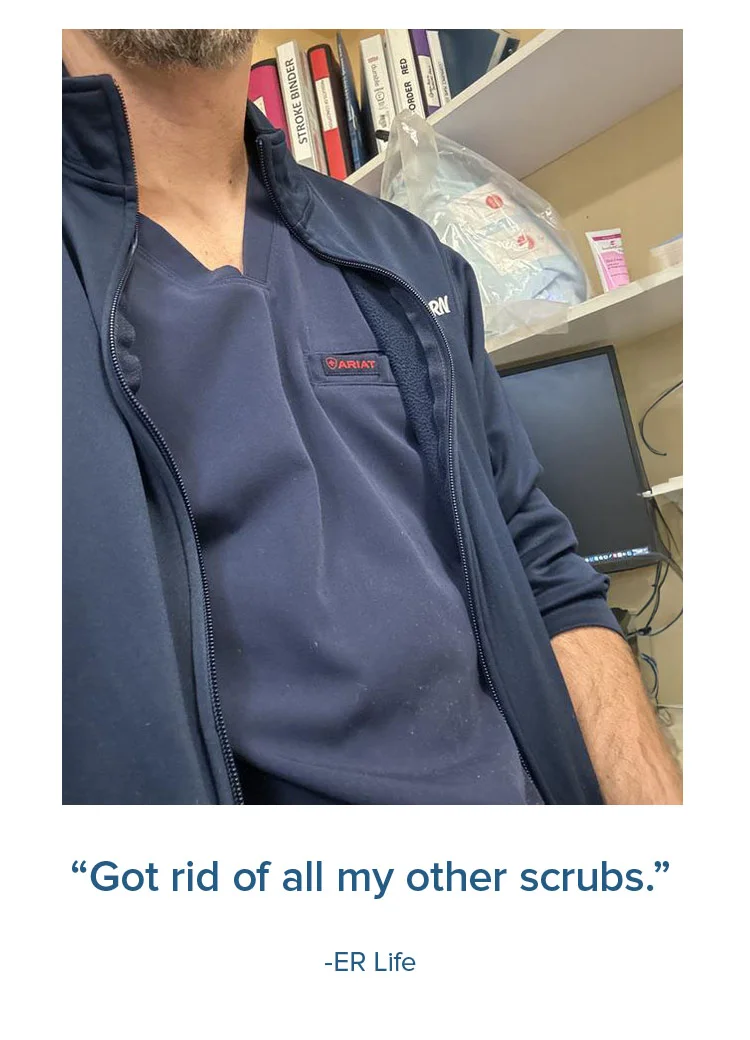 Got rid of all my other scrubs. -ER Life