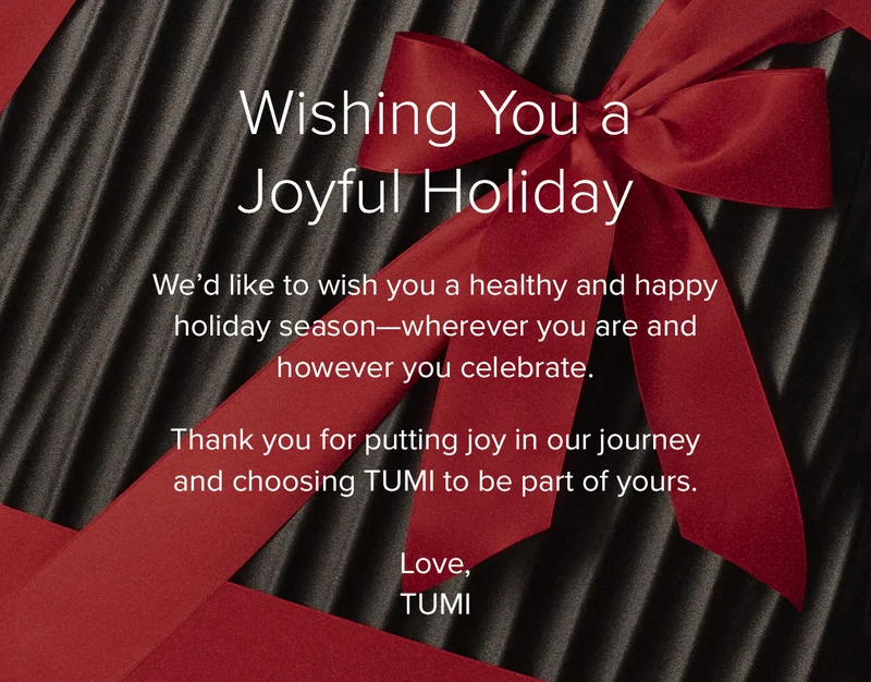 Wishing you a joyful holiday.