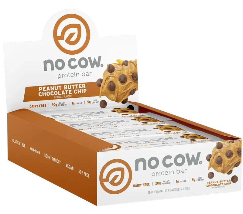 Image of No Cow Peanut Butter Chocolate Chip Protein Bar (12 CT)