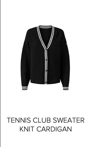TENNIS CLUB SWEATER KNIT CARDIGAN