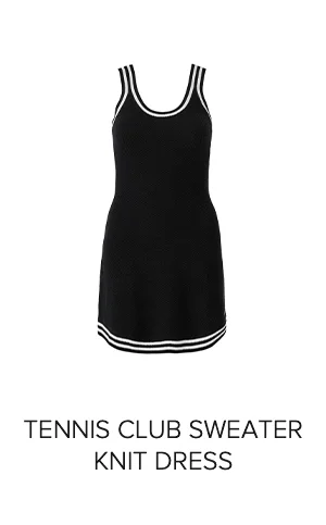 TENNIS CLUB SWEATER KNIT DRESS