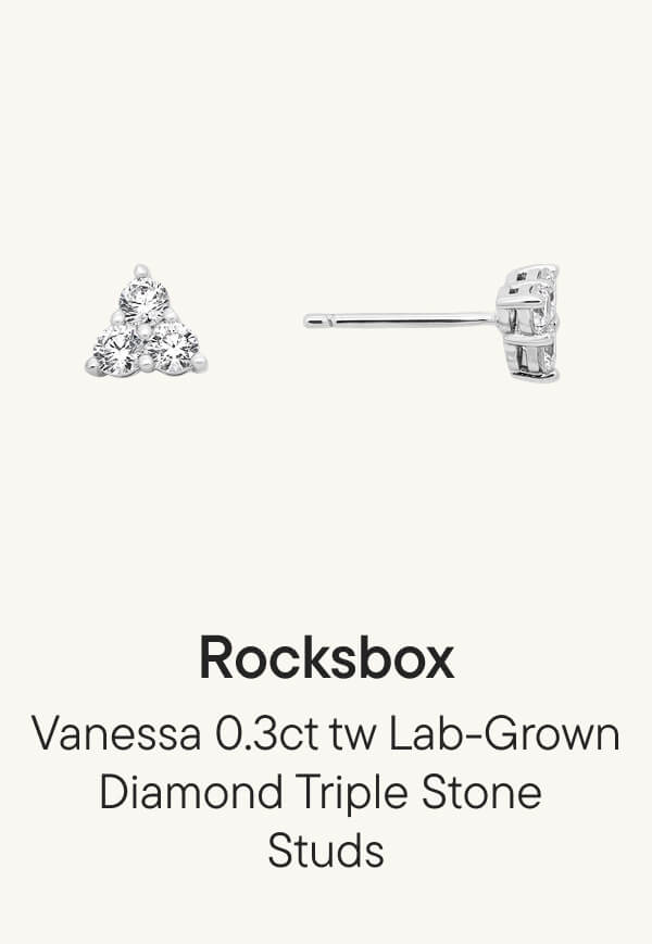 Vanessa 0.3ct tw Lab-Grown Diamond Triple Stone Studs Vanessa 0.3ct tw Lab-Grown Diamond Triple Stone Studs