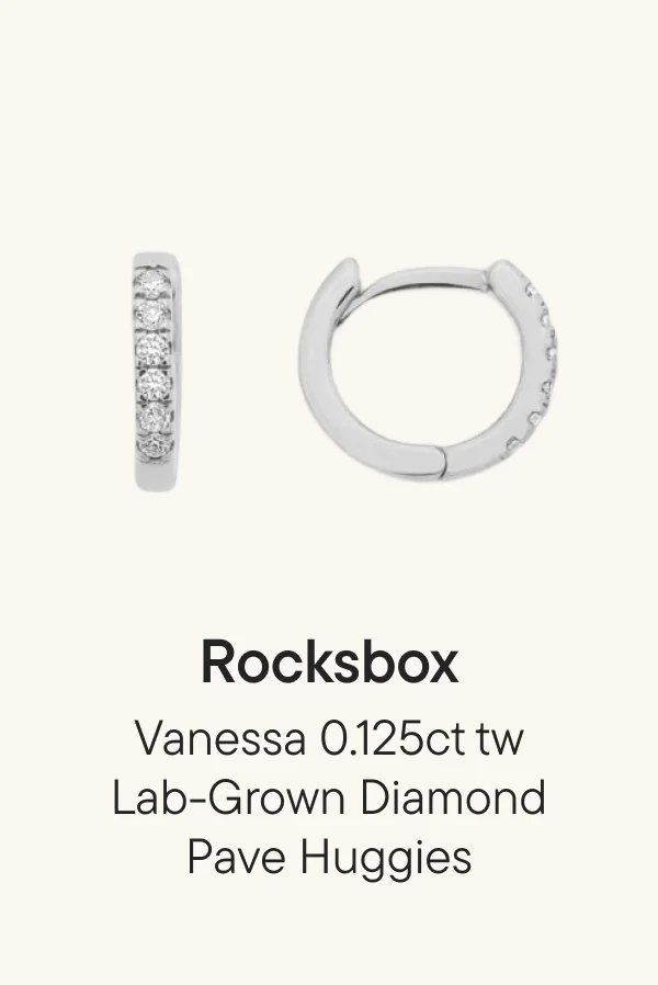 Vanessa 0.125ct tw Lab-Grown Diamond Pave Huggies Vanessa 0.125ct tw Lab-Grown Diamond Pave Huggies