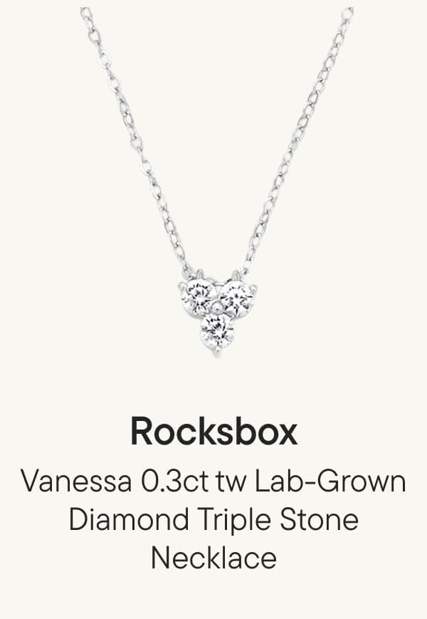 Vanessa 0.3ct tw Lab-Grown Diamond Triple Stone Necklace Vanessa 0.3ct tw Lab-Grown Diamond Triple Stone Necklace