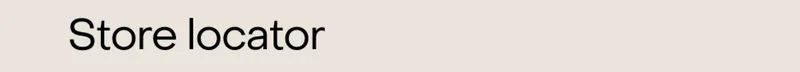 Store locator
