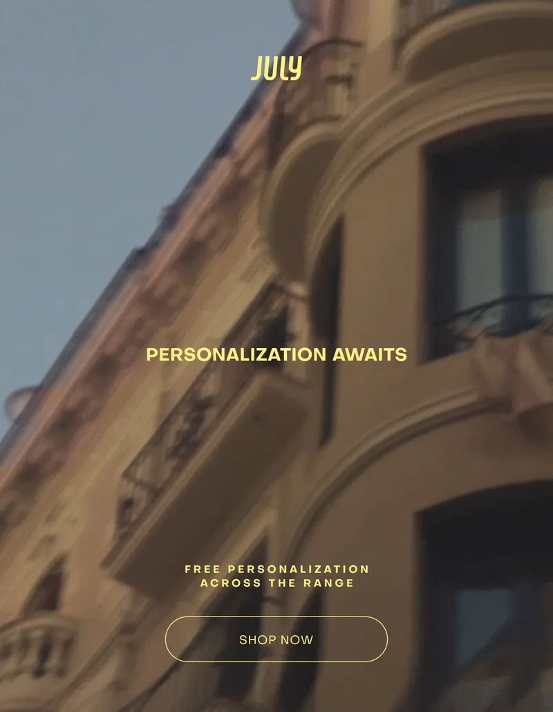 Free Personalisation Across The Range