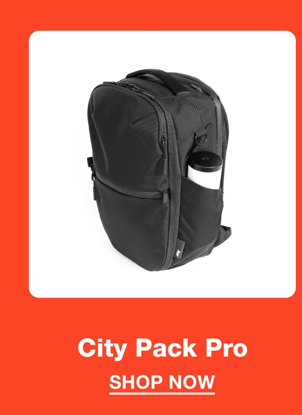 Studio photo of the Aer City Pack Pro