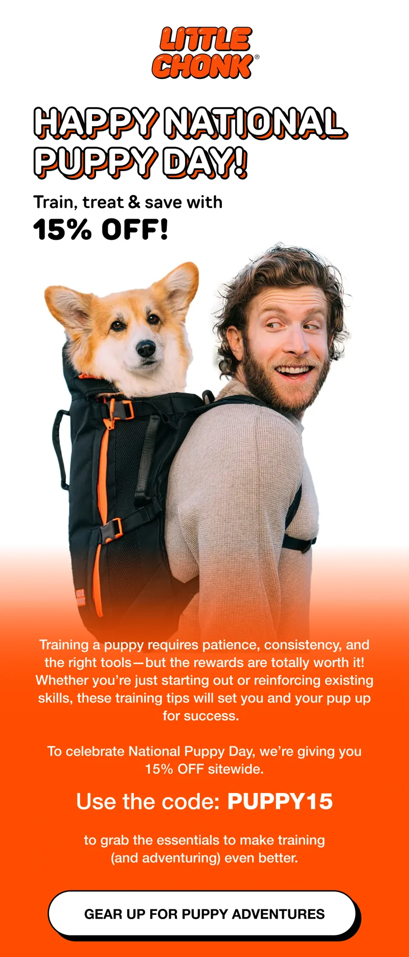 Train, treat & save—15% OFF sitewide!