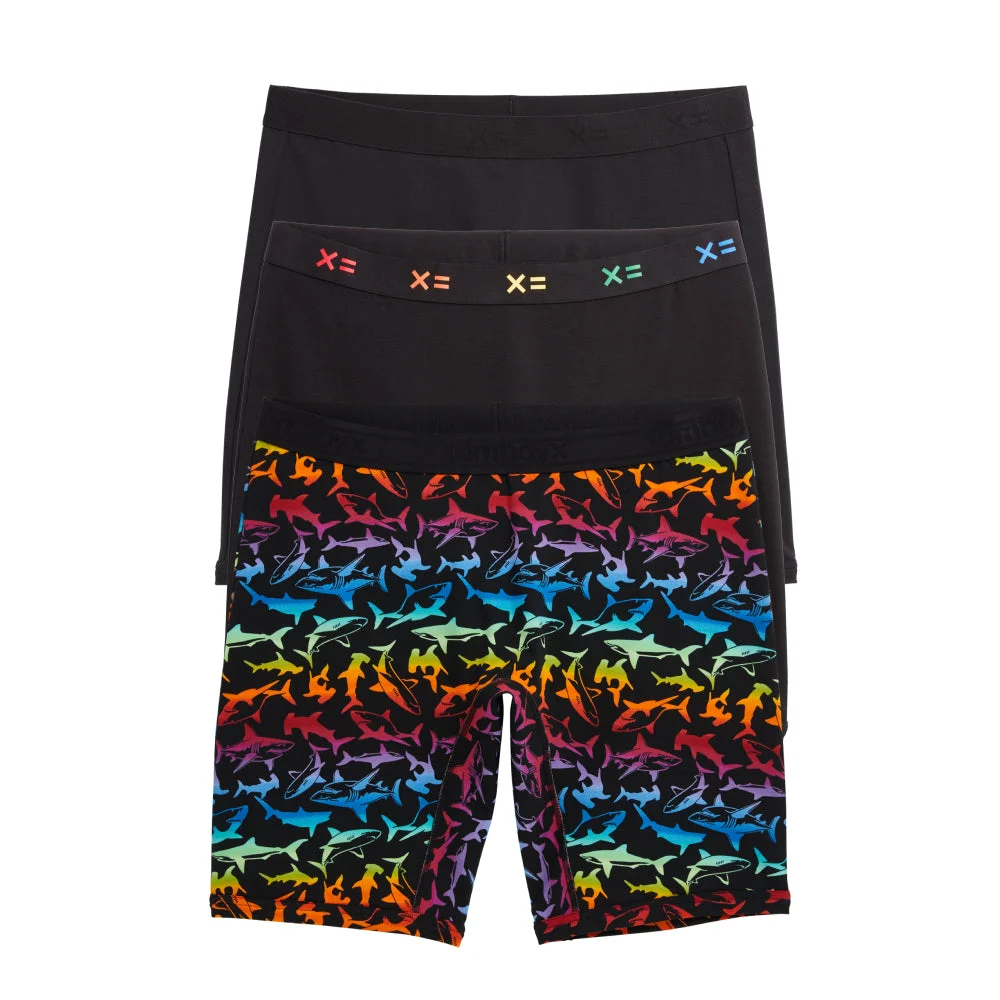Image of 9" Boxer Briefs 3-Pack - Shark Frenzy