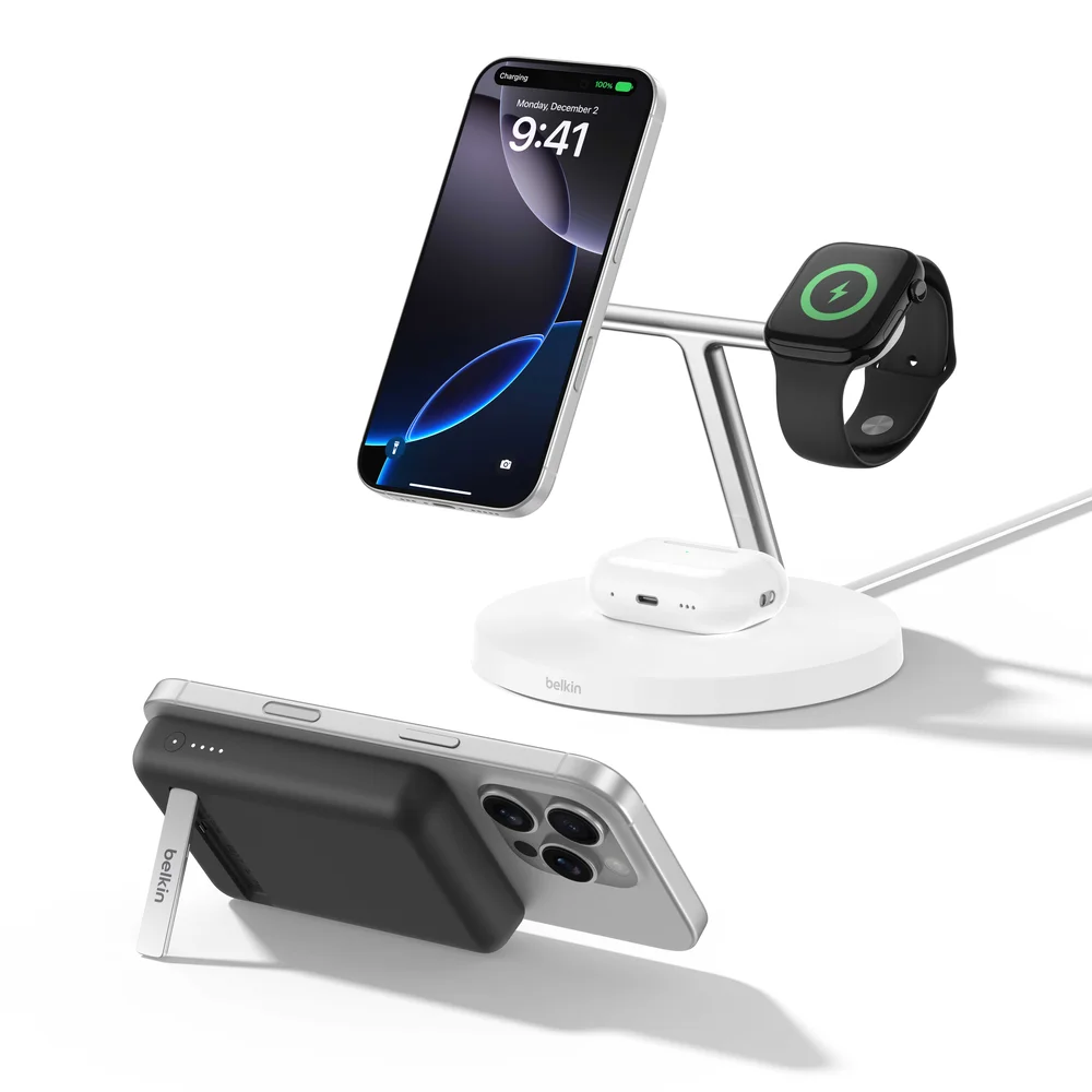 Image of 3-in-1 MagSafe Charger + Magnetic Power Bank Bundle