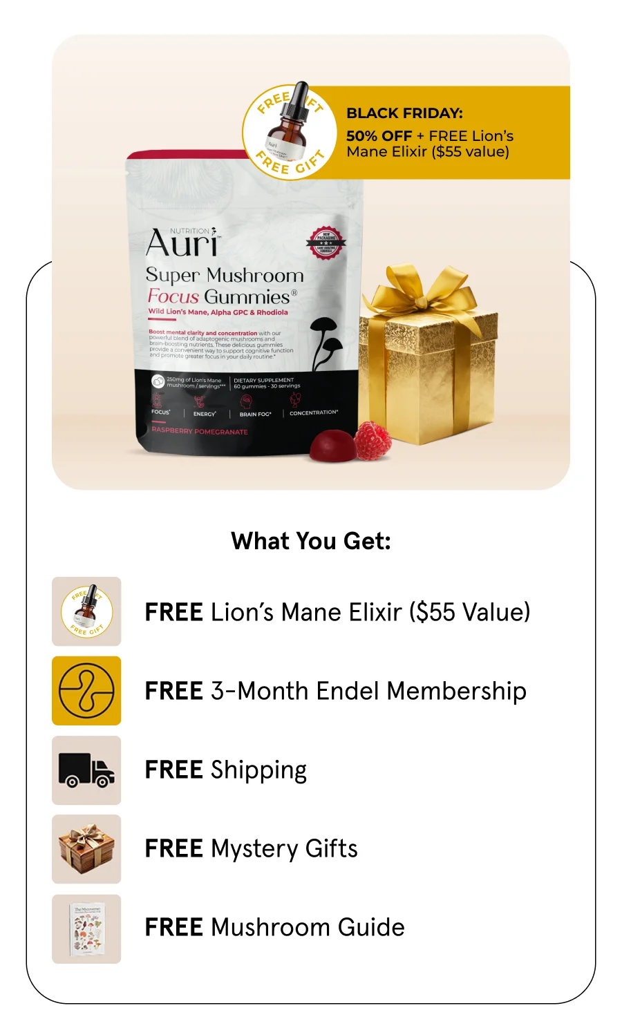 BLACK FRIDAY EXCLUSIVE 3-Month Supply (FREE Elixir)