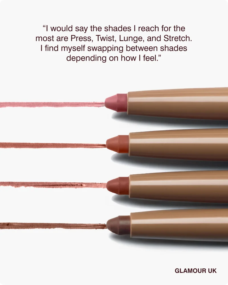 “I would say the shades I reach for the most are Press, Twist, Lunge, and Stretch. I find myself swapping between shades depending on how I feel.”