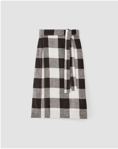 [image]The Linen Wrap Skirt
